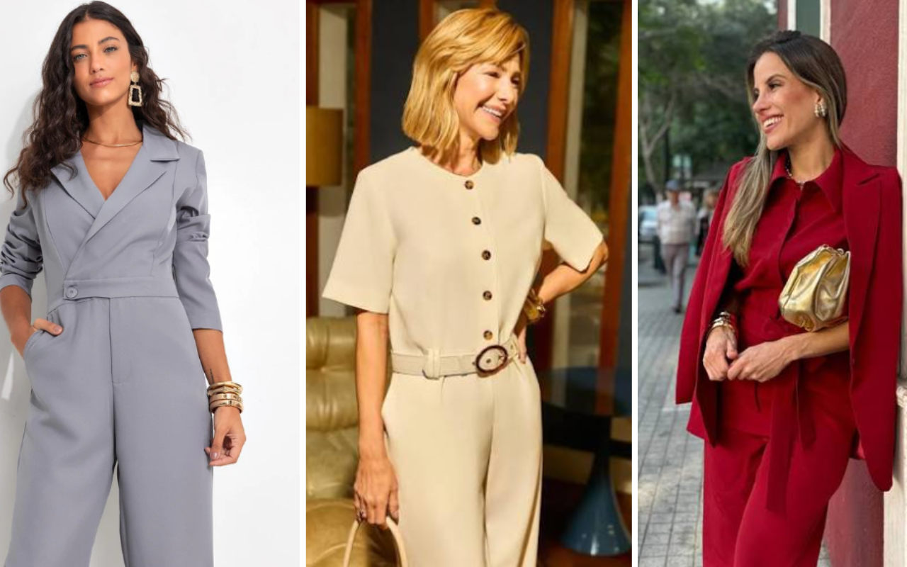 Macacão de alfaiataria após os 50: A alternativa moderna e elegante ao vestido de festa